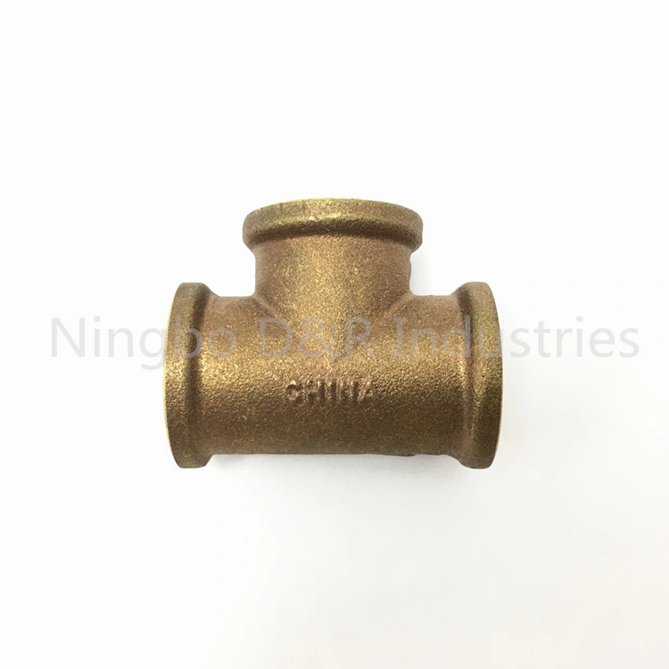 China Brass Fittings Brass/Bronze Female Tees with Compression Fittings