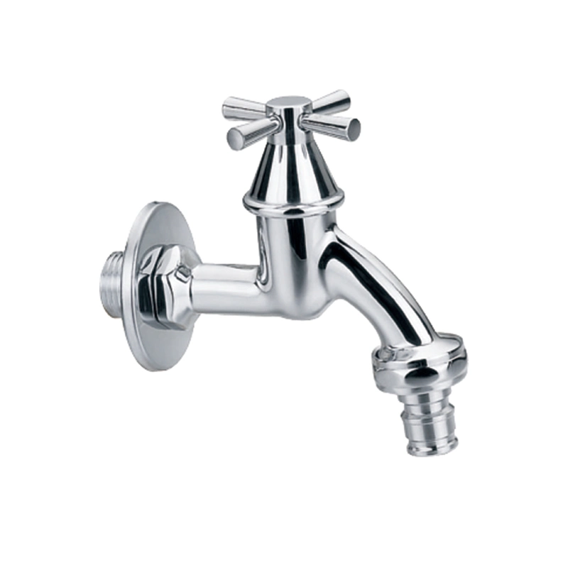 Hose Connection Garden Kitchen Basin Faucet Tap Bib Cock Brass Chrome Plate Bibcock